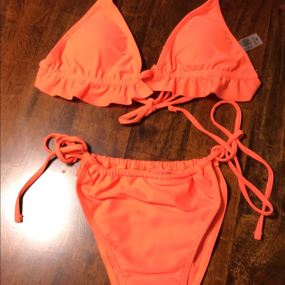Orange bikini set